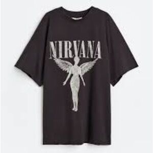 H&M Nirvana Crew Neck T-Shirt